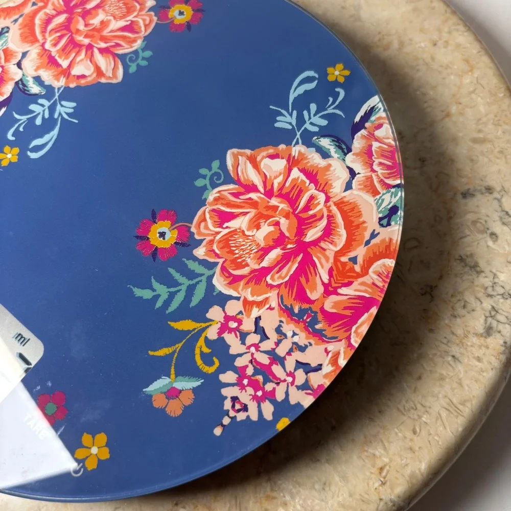 The Pioneer Woman Digital Kitchen Scale Blue Floral 15lb Capacity